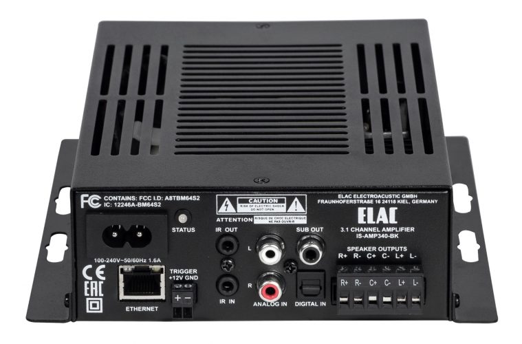 ELAC IS-AMP340 In-Wall Home Cinema Amplifier Available Through Invision UK