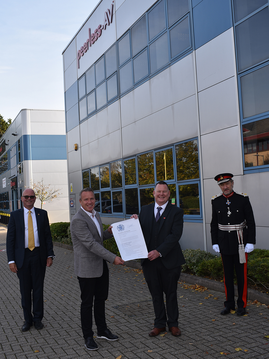 Peerless-AV Presented With Queen’s Award